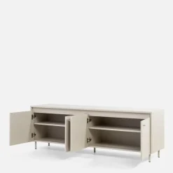 LENART Szafka RTV na metalowych nóżkach TORINO kaszmir