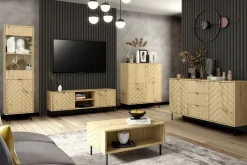 Szafki Rtv|Exline Szafka RTV w jodełkę ART