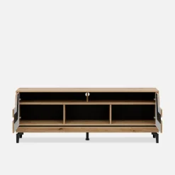 Szafki Rtv|Szafki|Furni Home Szafka RTV z czarnym dekorem KRIS