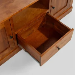 inny Szafka RTV z litego drewna PAOLA brzoza koniakowa, 150 cm