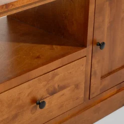 inny Szafka RTV z litego drewna PAOLA brzoza koniakowa, 150 cm