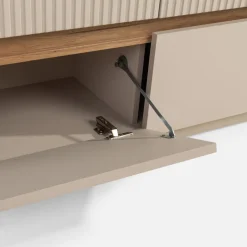 Szafki Rtv|Szafki|FORTE Szafka RTV z oświetleniem OAK SQUERE