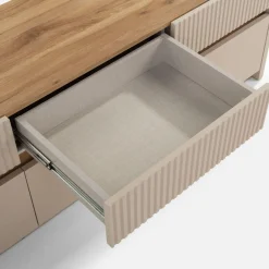 Szafki Rtv|Szafki|FORTE Szafka RTV z oświetleniem OAK SQUERE