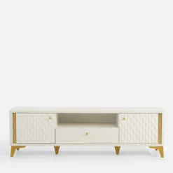 FORTE Szafka RTV z oświetleniem FORREST HILLS 160,4 cm