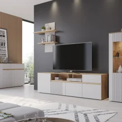 Szafki Rtv|Szafki|inny Szafka RTV z ryflowaniem MANILLA 200 cm