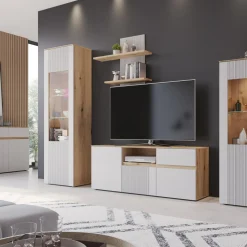 inny Szafka RTV z ryflowaniem MANILLA 150 cm