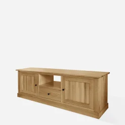 Szafki Rtv|inny Szafka RTV z szufladą lite drewno STELLA dąb naturalny