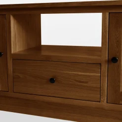 inny Szafka RTV z szufladą lite drewno STELLA dąb rustykalny