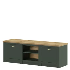 Szafki Rtv|Szafki| Szafka RTV zielona CAMBRIDGE 2D