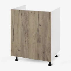 Szafka stojąca pod zlewozmywak BASIC PLUS BP/D60Z dark rockfort hickory