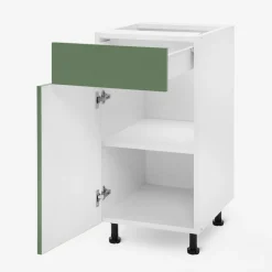 Szafki Kuchenne|inny Szafka stojąca z szufladą BASIC PLUS BP/D40SR1 smoke green