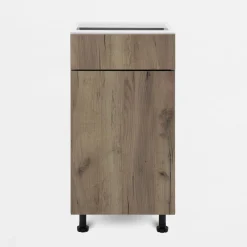 Szafka stojąca z szufladą BASIC PLUS BP/D40SR1 dark rockfort hickory