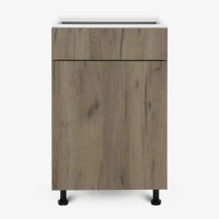 Szafka stojąca z szufladą BASIC PLUS BP/D50S1 dark rockfort hickory