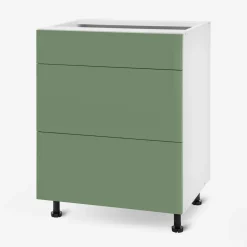 inny Szafka stojąca z szufladami BASIC PLUS BP/D60S3 smoke green