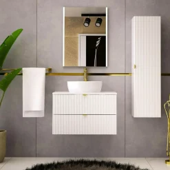 inny Szafka umywalkowa biały mat BELT 80 cm