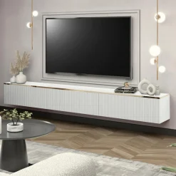 Szafki Rtv|Szafki|Exline Szafka wisząca biała GOLD 160 cm