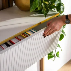 Szafki Rtv|Szafki|Exline Szafka wisząca biała GOLD 80 cm