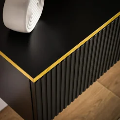 Exline Szafka wisząca czarna GOLD 160 cm