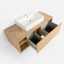 Szafki Umywalkowe|Szafki Umywalkowe|inny Szafka wisząca LADAMA z szufladą i umywalką