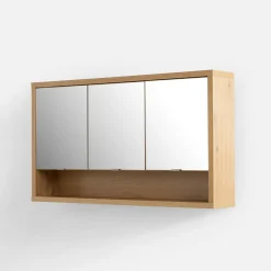 Szafki Łazienkowe|Szafki, Słupki I Półki Łazienkowe|inny Szafka wisząca zamykana z lustrem dąb artisan LADAMA