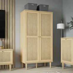 Szafy Uchylne|FORTE Szafka z półkami boho CALASETTA