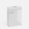 Szafki Umywalkowe|Szafki Umywalkowe|inny Szafka z umywalką biała KIM 51 cm