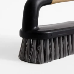 Akcesoria Do Sprzątania|Estetica Szczotka do czyszczenia czarna z bambusowym uchwytem