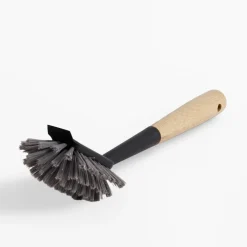 Akcesoria Do Sprzątania|inny Szczotka do mycia naczyń czarna z bambusowym uchwytem