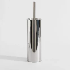 inny Szczotka do WC z pojemnikiem srebrna