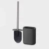 Akcesoria Łazienkowe|Akcesoria Łazienkowe|inny Szczotka z tworzywa do WC z pojemnikiem czarna