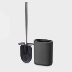 Akcesoria Łazienkowe|Akcesoria Łazienkowe|inny Szczotka z tworzywa do WC z pojemnikiem czarna