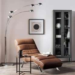 Szezlongi|Trend Line Szezlong skórzany brązowy SWING