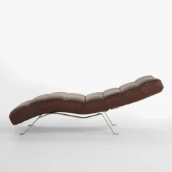 Szezlongi|Trend Line Szezlong skórzany brązowy SWING