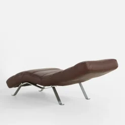 Szezlongi|Trend Line Szezlong skórzany brązowy SWING