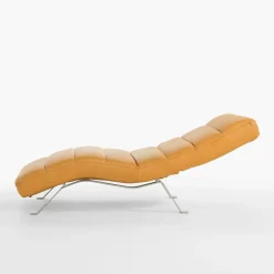 Szezlongi|Trend Line Szezlong skórzany musztardowy SWING