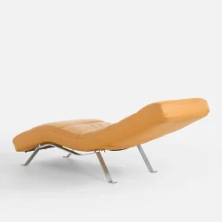 Szezlongi|Trend Line Szezlong skórzany musztardowy SWING