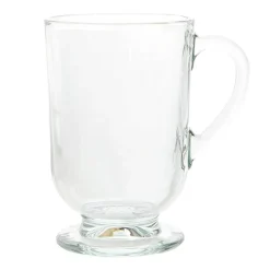 Szklanka na stópce WERONA, kpl. 2 szt. z łyżeczkami 310 ml