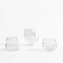 Szklanki I Kubki|inny Szklanka ryflowana z uchem 350 ml