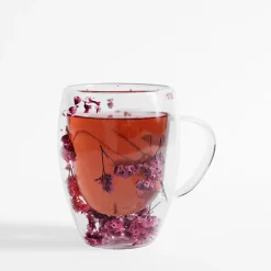 Szklanki I Kubki|inny Szklanka z podwójną ścianką RÓŻOWE KWIATY 350 ml