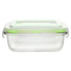 Pojemniki Na Żywność| Szklany pojemnik na żywność z pokrywką FRIGO 370 ml