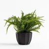 inny Sztuczna paprotka w czarnej doniczce 19 cm