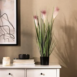 inny Sztuczna trawa pampasowa w doniczce 80 cm