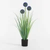 Sztuczne Kwiaty, Rośliny I Gałązki|inny Sztuczna trawa w doniczce zielono-niebieska 80 cm