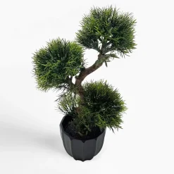 Sztuczne Kwiaty, Rośliny I Gałązki|inny Sztuczne drzewko bonsai w czarnej doniczce 32 cm