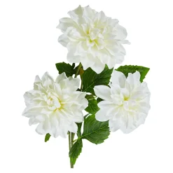 Sztuczne Kwiaty, Rośliny I Gałązki| Sztuczny kwiat dalia biała 66 cm