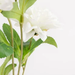 inny Sztuczny kwiat dalia biały 70 cm