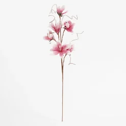 inny Sztuczny kwiat magnolia 100 cm różowy