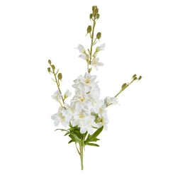 Sztuczne Kwiaty, Rośliny I Gałązki| Sztuczny kwiat ostróżka biała 98 cm