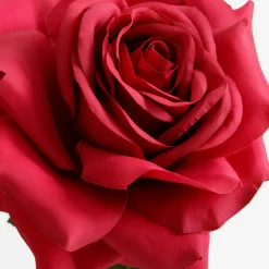 Sztuczne Kwiaty, Rośliny I Gałązki| Sztuczny kwiat RÓŻA bordowa 53 cm