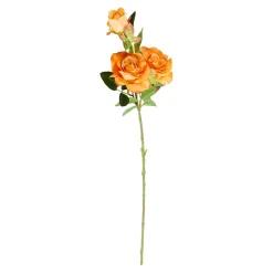 Sztuczny kwiat róża pomarańczowa 85 cm